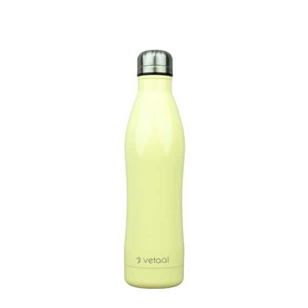 Edelstahl-Isolierflasche Freya 500 ml pastellgelb